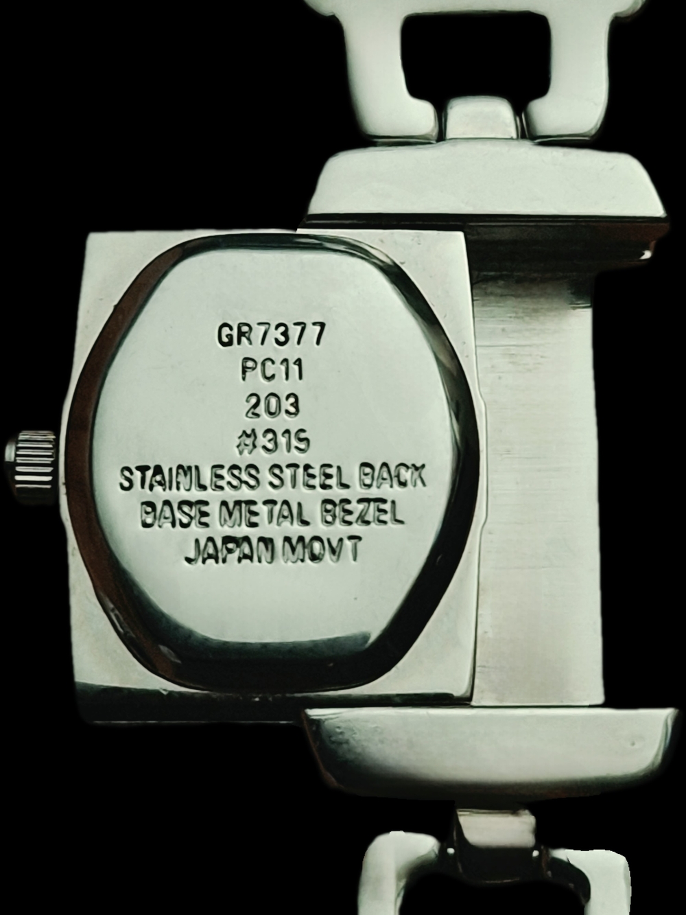 Vintage, Like New! Gruen Two-Tone Peek-A-Boo Bracelet Watch w/ New Battery - Picture 4 of 5